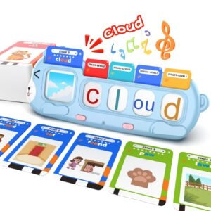 Talking Flash Cards with Sound Machine, Word Blending & Math Games
