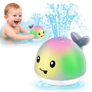 Light Up Whale Bath Toys Sprinkler