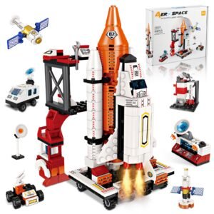 12-in-1 Transforming Space Rocket & Shuttle Building Kit