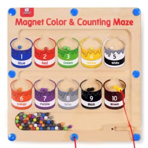 Magnetic Color and Number Maze
