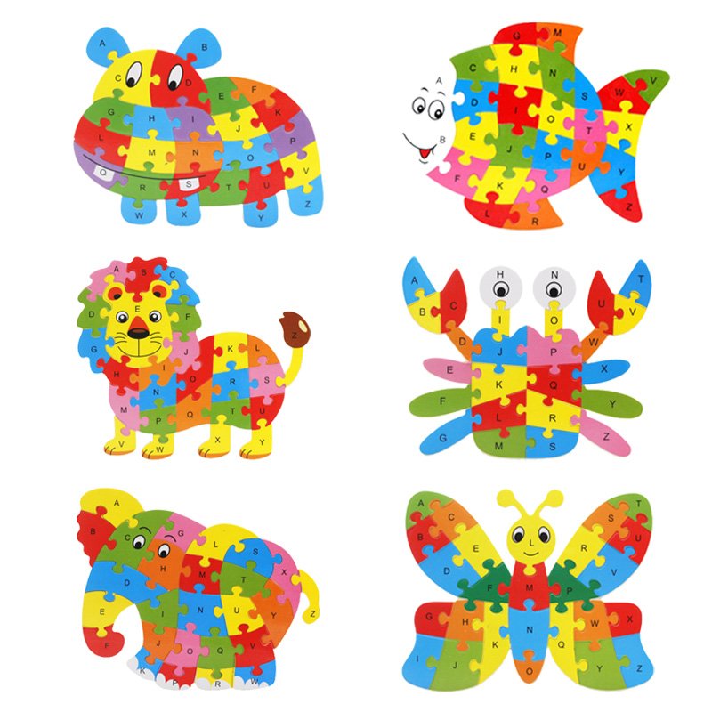 P12-1001 Animal Alphabet Puzzle
