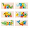 Wooden Animal Number Puzzle